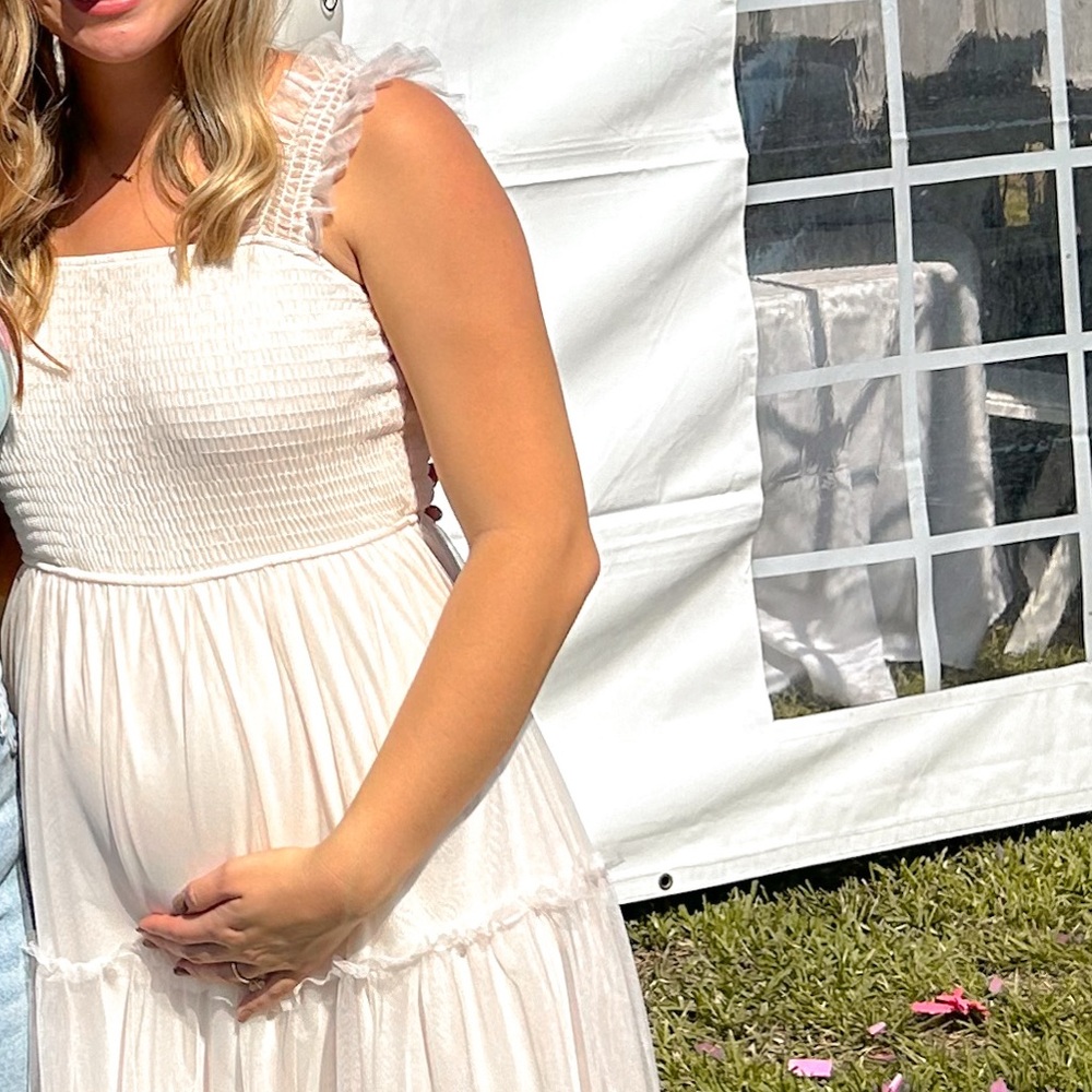 Elegant Cream Maxi Dress